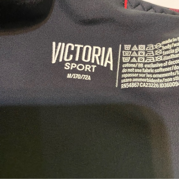 64. Victoria Sports Plaid Red and Black  Leggings - Picture 5 of 9